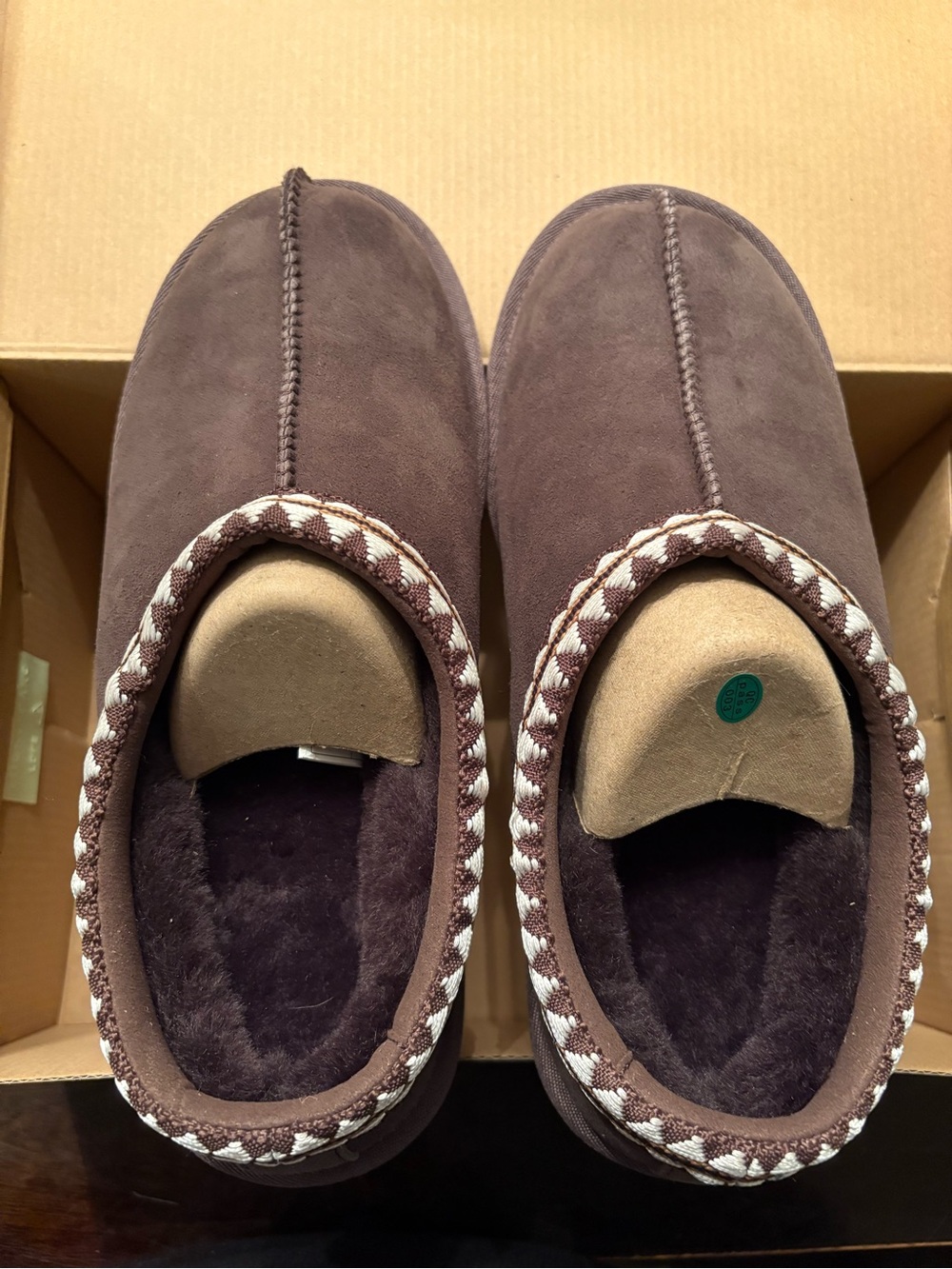 Kirkland Signature Brown Suede Slip-On Women's Slippers